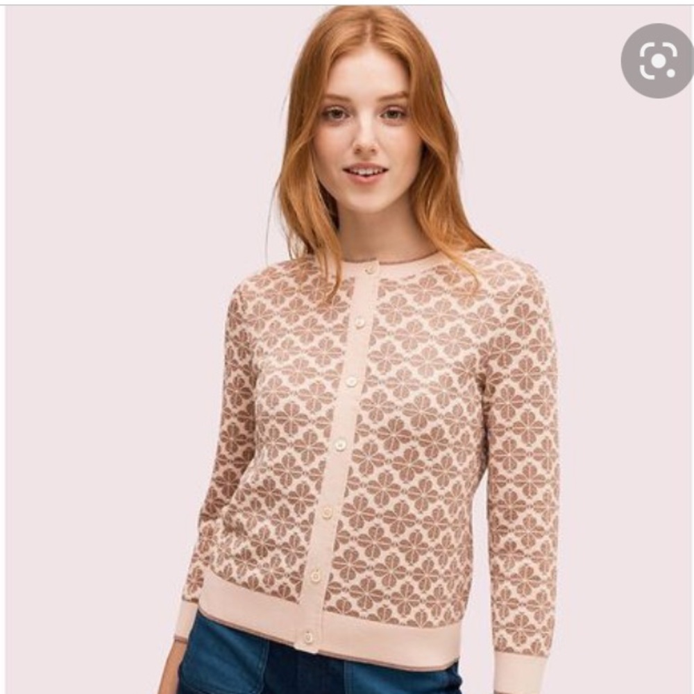 Kate Spade Rose Gold Cardigan